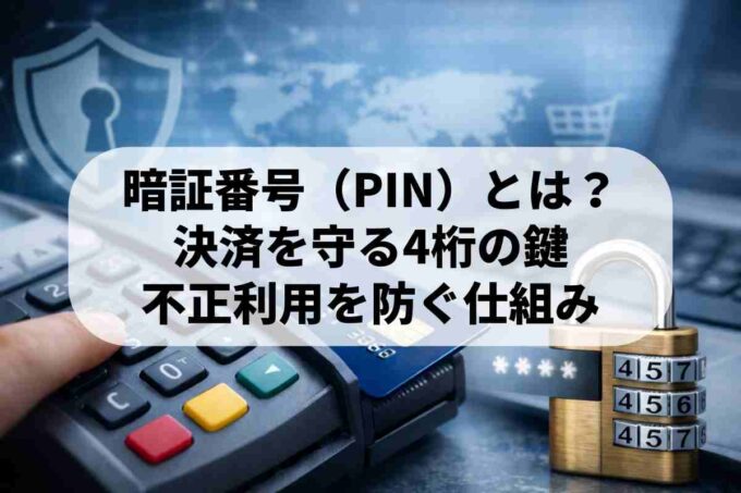 暗証番号・PIN（コード）とは？安全な決済を守る4桁の鍵を解説