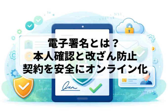 電子署名とは？仕組みや法的効力、メリットを分かりやすく解説