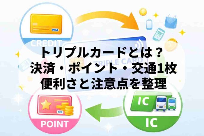 クレジットカードのトリプルカードとは？仕組みやメリットを解説