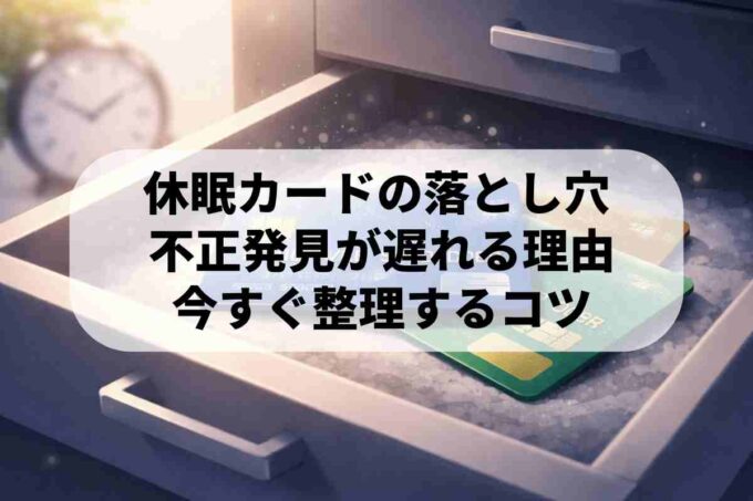 スリービングカードとは？休眠カードのリスクや整理のコツを解説