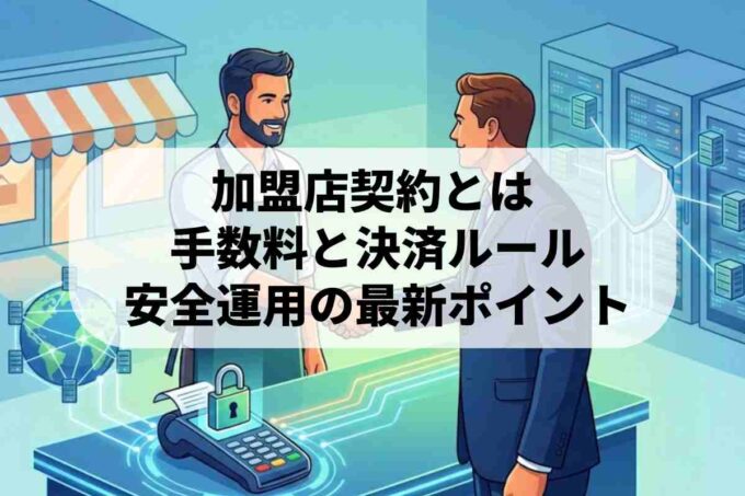加盟店契約とは？決済の仕組みと主な契約内容を詳しく解説