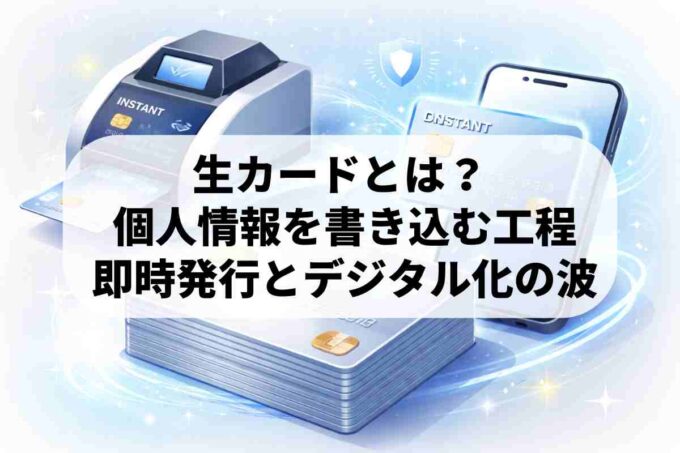 クレジットカードの生カードとは？発行の仕組みや最新の製造工程