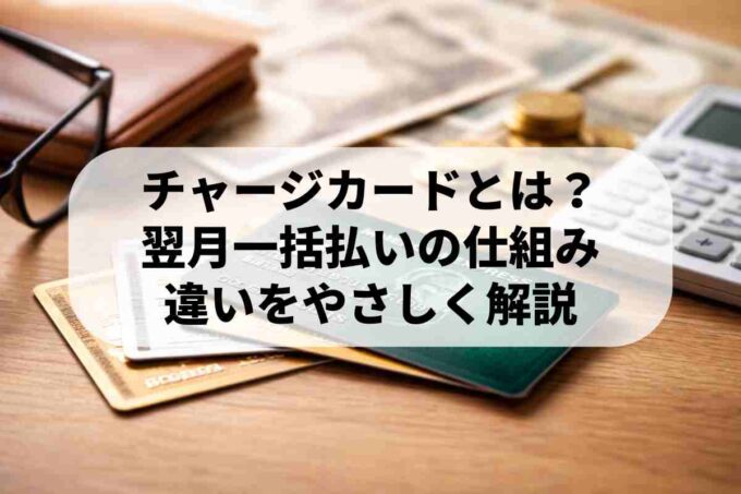 チャージカードとは？一括払い専用カードの仕組みと特徴を解説