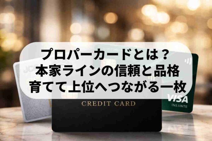 プロパーカードとは？信頼と実績を積み上げる「本家」の一枚