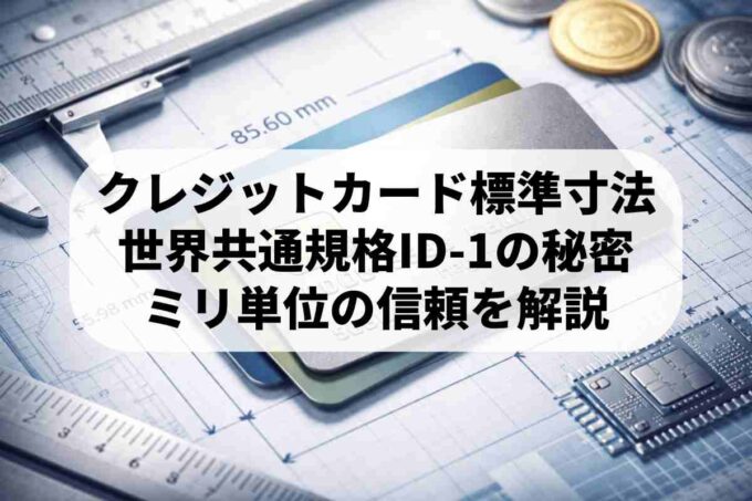 クレジットカードの標準サイズとは？世界共通規格の秘密を解説