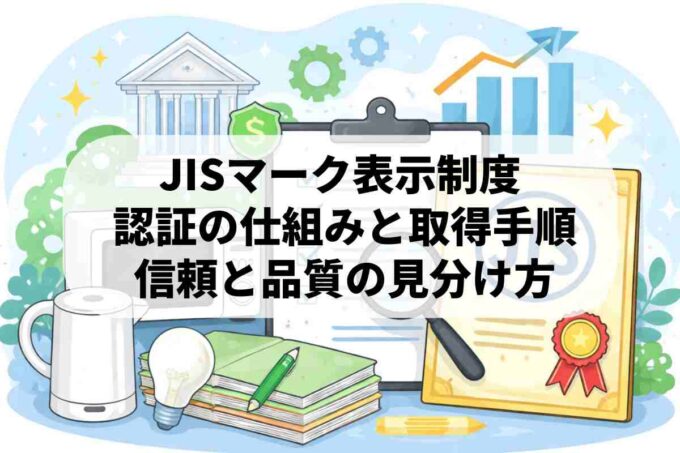 JISマーク表示制度とは？認定の仕組みや最新のメリットを解説