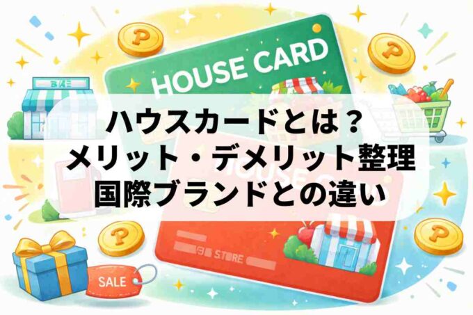 ハウスカードとは？メリット・デメリットや国際ブランドとの違いを解説
