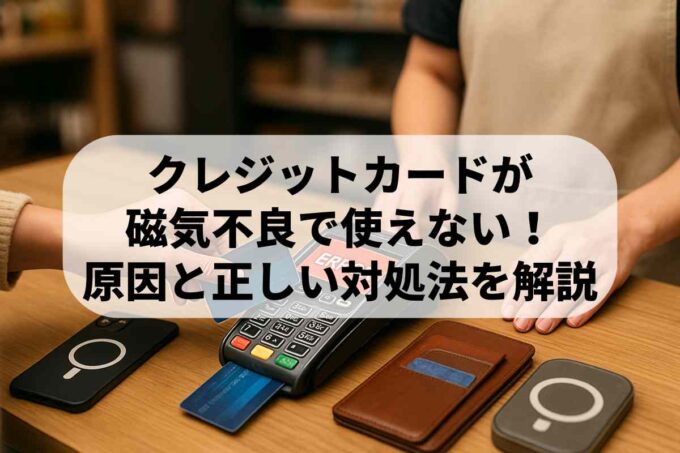 クレジットカードが磁気不良で読み取れない！原因と正しい対処法を解説