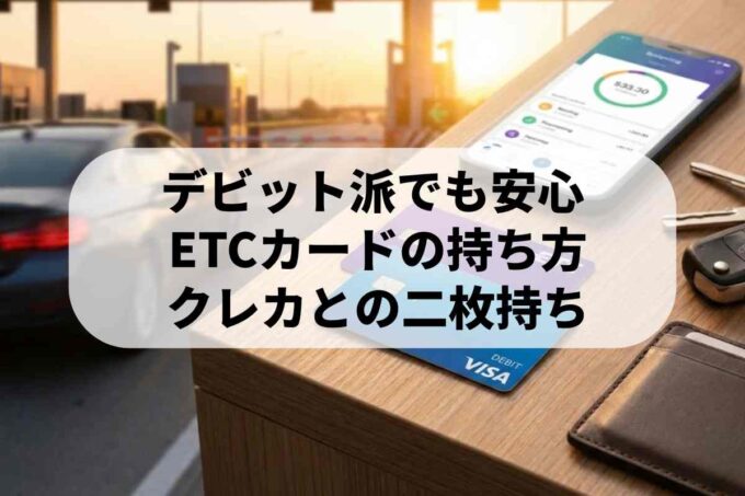 デビットカード機能でETCカードを作る方法｜二枚持ちでスマートな現金管理！