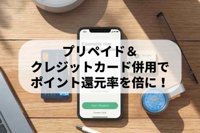 プリペイド＆クレジットカード併用でポイント還元率を倍にする方法！