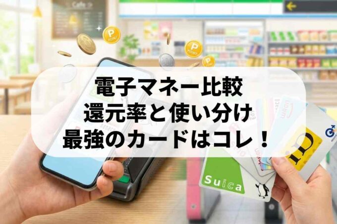 【最新版】電子マネーの種類と還元率一覧！あなたに一番お得なカードはこれ