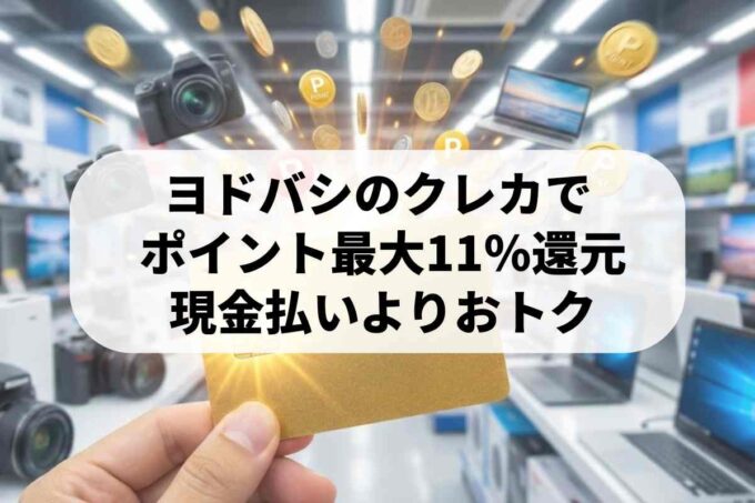 ヨドバシのクレジットカードは還元率10％以上！超お得な内容は？