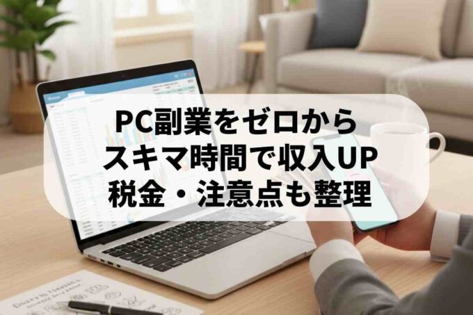 PC副業で収入アップ！在宅で始めるおすすめ副業と注意点