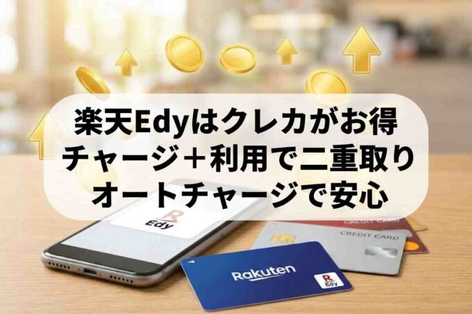 楽天Edyのクレジットカードチャージ方法とポイント還元の仕組み