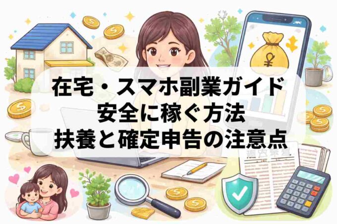 主婦におすすめの副業6選！在宅や隙間時間で安全に稼ぐ方法を徹底解説