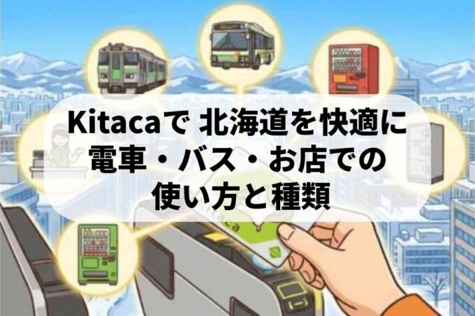 Kitacaの使い方を教えます！ポイントも貯まる方法を徹底解説♪