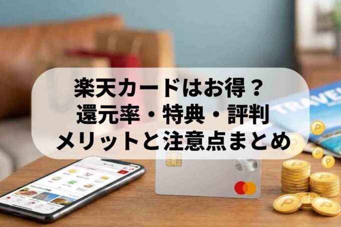 楽天カードは本当にお得？評判・メリットと審査のポイントを解説