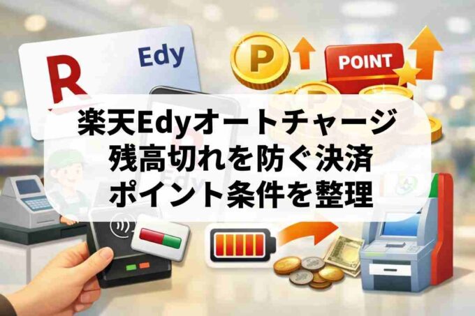 楽天Edyのオートチャージでお得にポイントを貯める完全ガイド