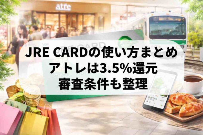 JRE CARD（旧アトレビューSuicaカード）の使い方！審査は通りやすい？