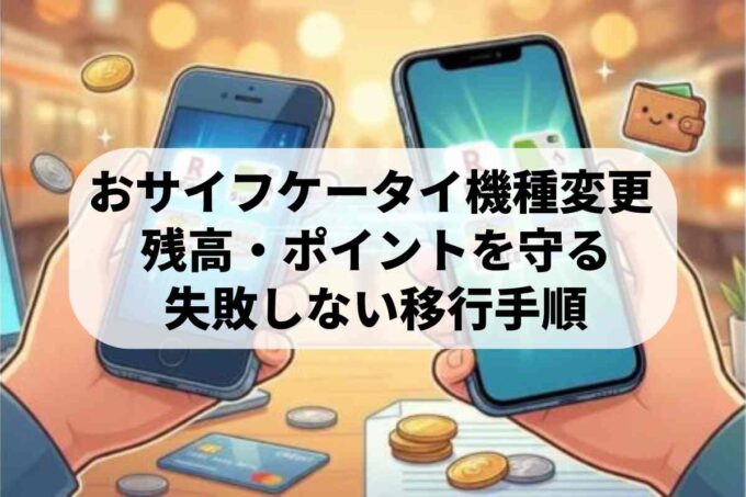 機種変更のおサイフケータイデータ移行！失敗しない引き継ぎ手順まとめ