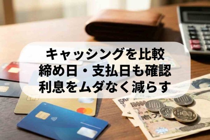 キャッシング金利と返済方法を比較！クレジットカードおすすめ9選