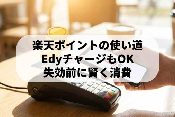 楽天ポイントの使い方｜楽天Edyでポイントを3重取りする裏技