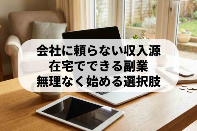 自宅で副業！安全かつ手軽に収入をアップするおすすめの方法4選