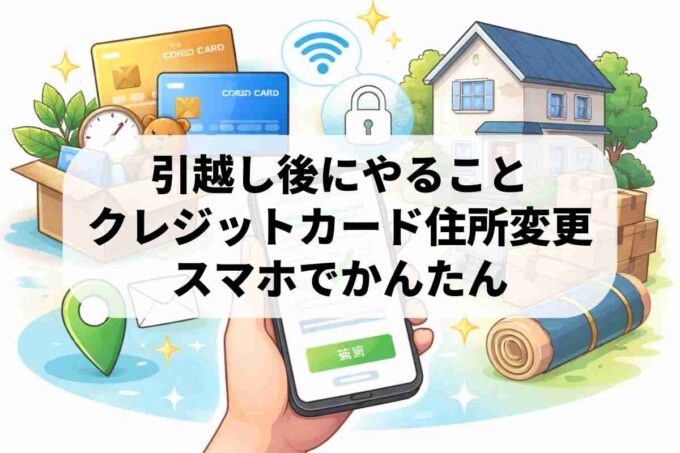 クレジットカードの住所変更方法は？スマホでできる手順と注意点