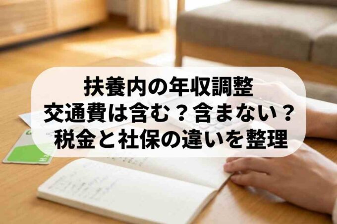 年収103万の壁に交通費は含まれる？扶養控除の計算と調整方法を解説