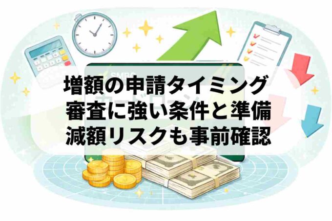 三井住友銀行カードローンの利用限度額を増やすタイミングと注意点