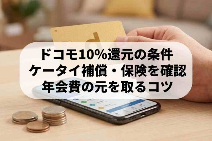 dカードGOLDの10％ポイント還元と最新特典！注意点も解説