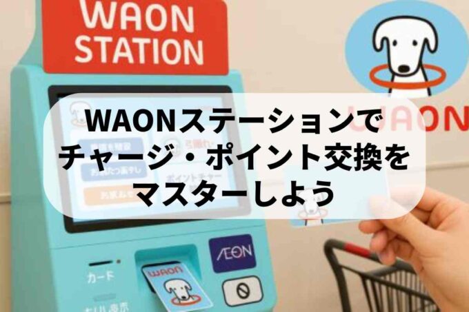 WAONステーションの使い方！チャージやポイント交換をマスターしよう