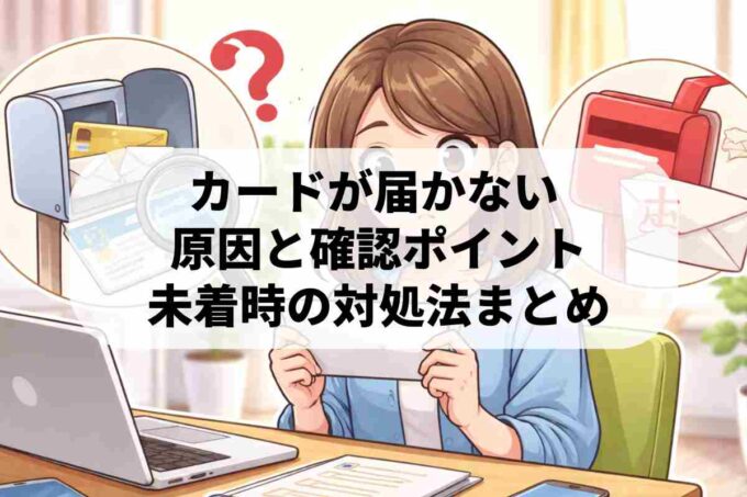 クレジットカードが届かない不安を即解消！未着の盲点と「再送」への最短ルート