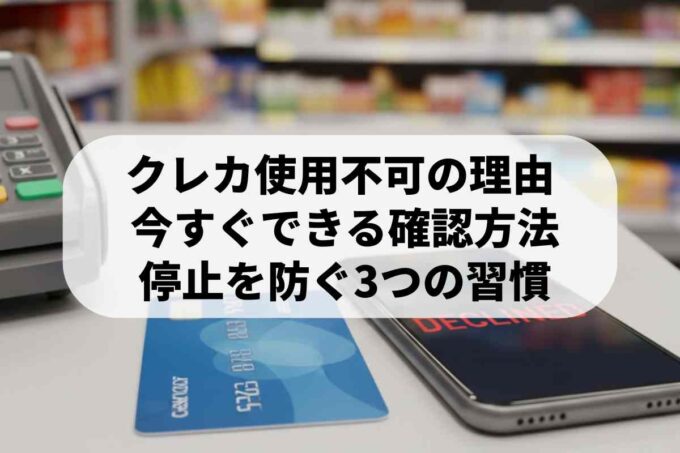 クレジットカードが使用不可なのか？確認する方法と原因を徹底解説！