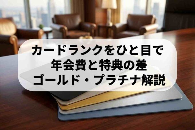クレジットカードのランクとグレードの違いとは？お金持ちのシンボルや種類を解説