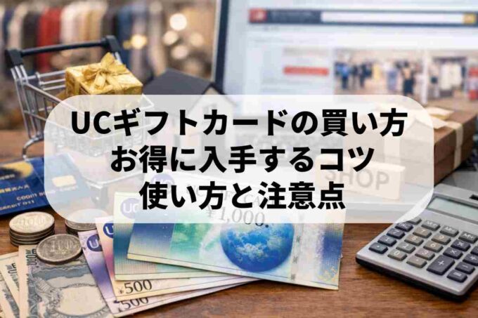 UCギフトカードの買い方を徹底解説！UCカードでの購入術