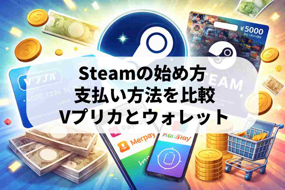 Steamの使い方と支払い方法を解説！Vプリカとウォレットを比較 | ロクス