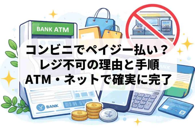 コンビニでペイジーの払い込みはできる？仕組みと正しい支払い方法
