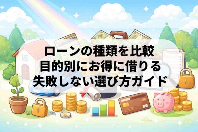 ローンの種類を徹底解説！目的別のお得な借り方ガイド
