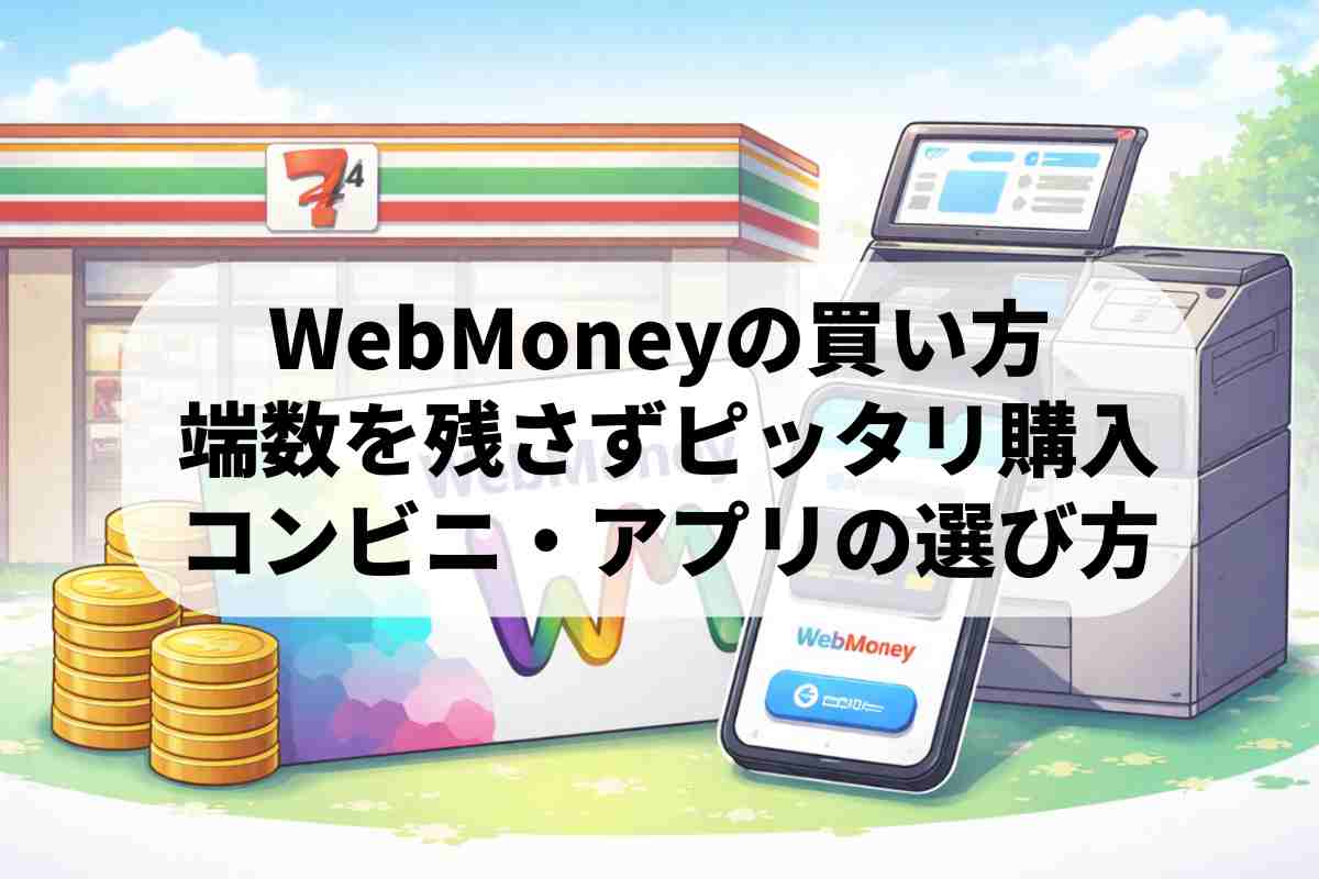 WebMoneyの買い方完全ガイド！１円単位で無駄なく購入するコツ | ロクス