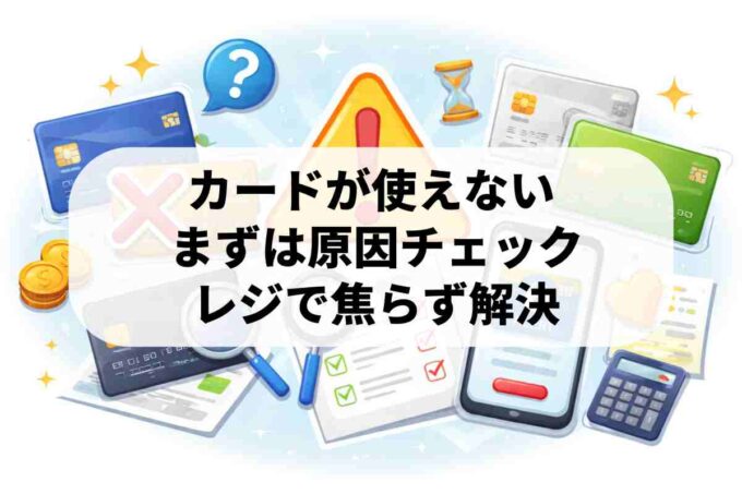 クレジットカードが使えない時の原因チェックと解決ステップまとめ