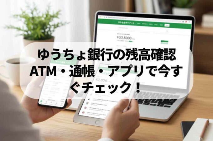 ゆうちょ銀行の残高を確認したい！ATM・通帳・アプリで今すぐチェック