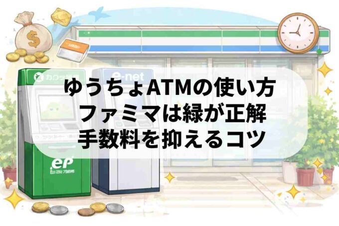 イーネットATMの利用時間を知りたい方へ！ゆうちょならファミマが便利です