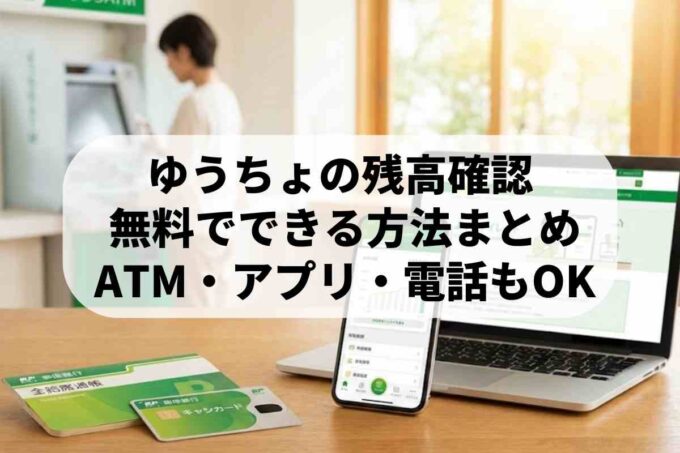 ゆうちょ銀行の残高確認は5つ！アプリ・ネット・ATMの手順を解説