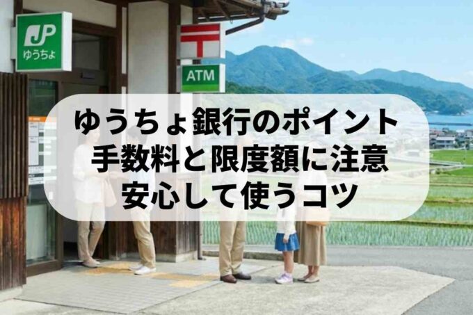 政府が関わる安心感！ゆうちょ銀行を選ぶメリットと注意点
