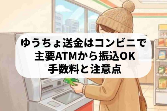 ゆうちょ銀行の送金はコンビニで可能！全ATMの振込手順と手数料
