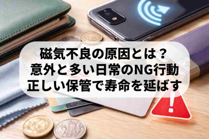 クレジットカードが磁気不良に！原因と寿命を延ばす対策を解説