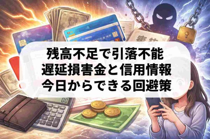 キャッシング返済の残高不足で引き落とし不能！遅延の重大リスクと対処法