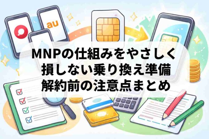 MNPを良くわからない人へ！乗り換え前の注意点を解説します