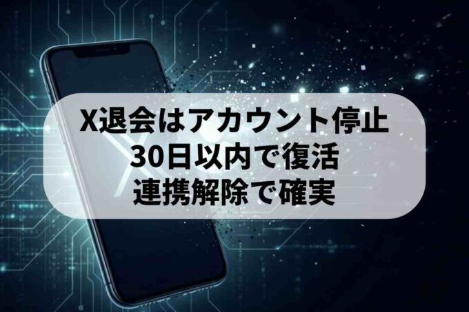 X（旧ツイッター）を完全に退会・削除する方法！30日の猶予期間に要注意。
